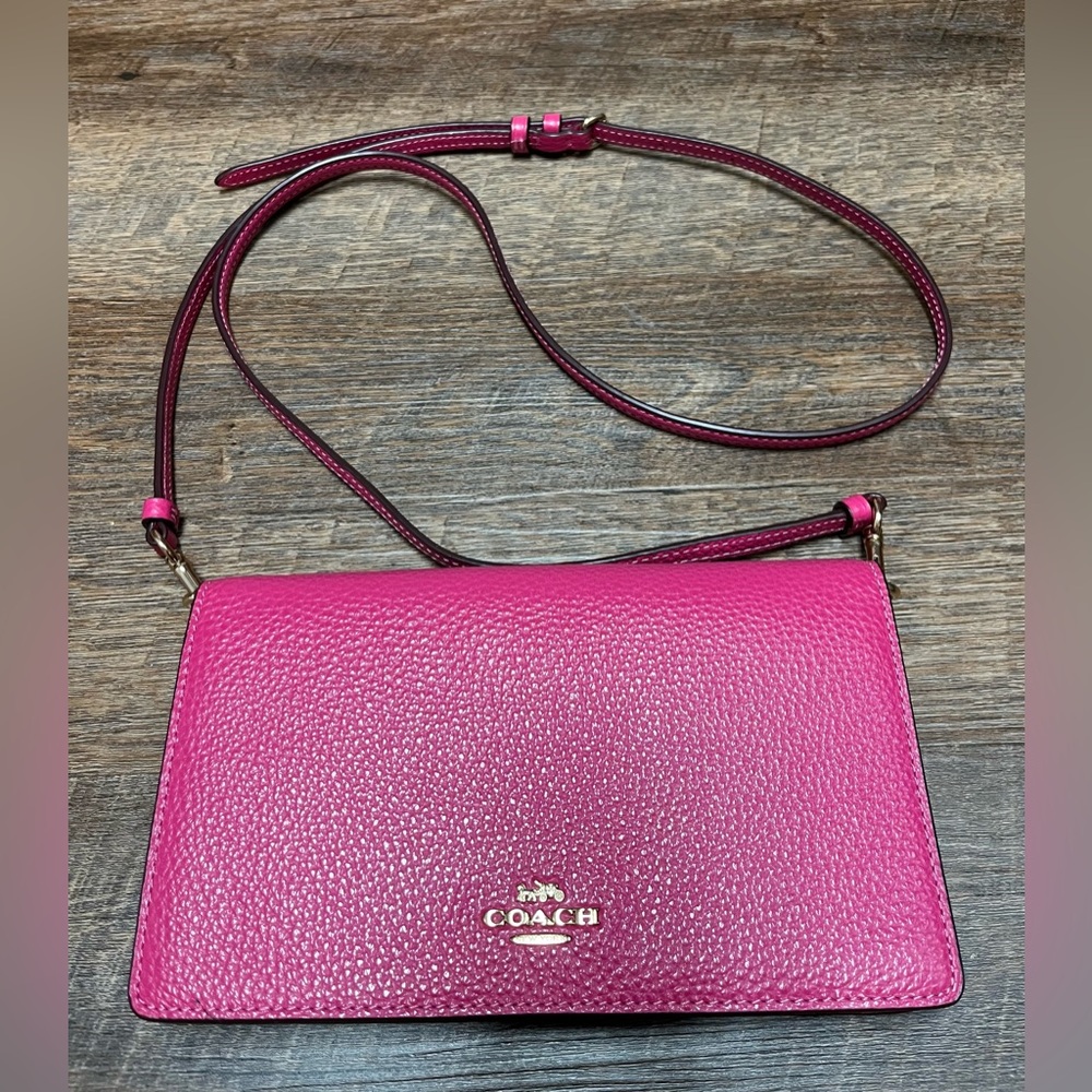 Coach Fold Over Crossbody Bag - Picture 12 of 12